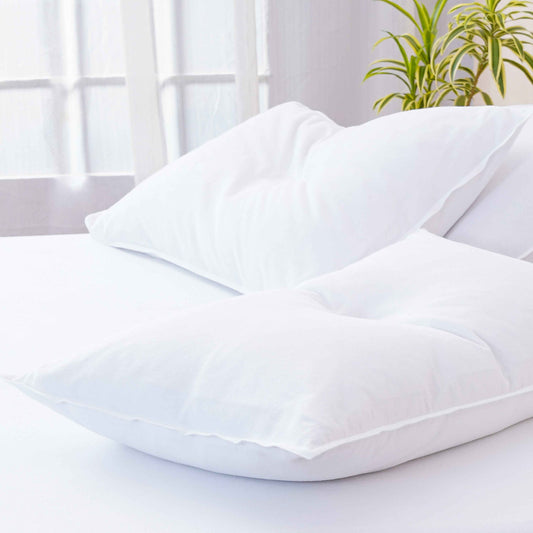 Bella Flannelette (Brushed Cotton) - White Pillowcases Pair