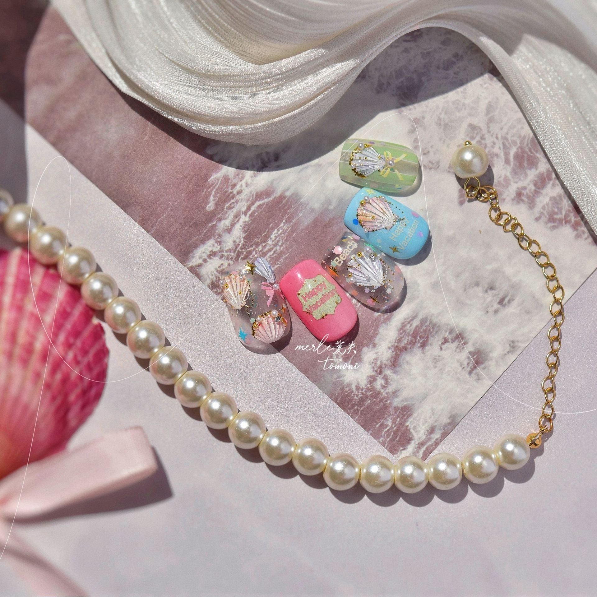 Hello Claws | Colourful Shell Nail Deco Sticker