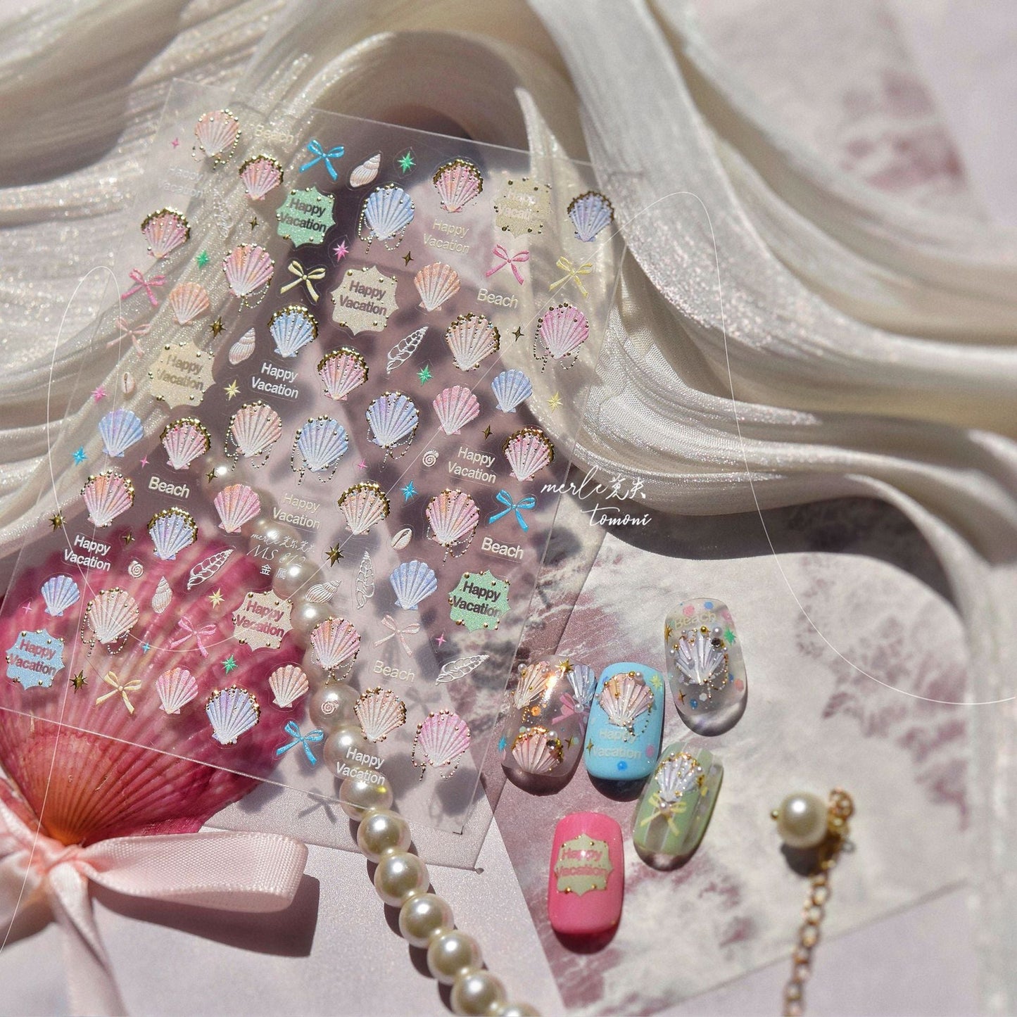 Hello Claws | Colourful Shell Nail Deco Sticker