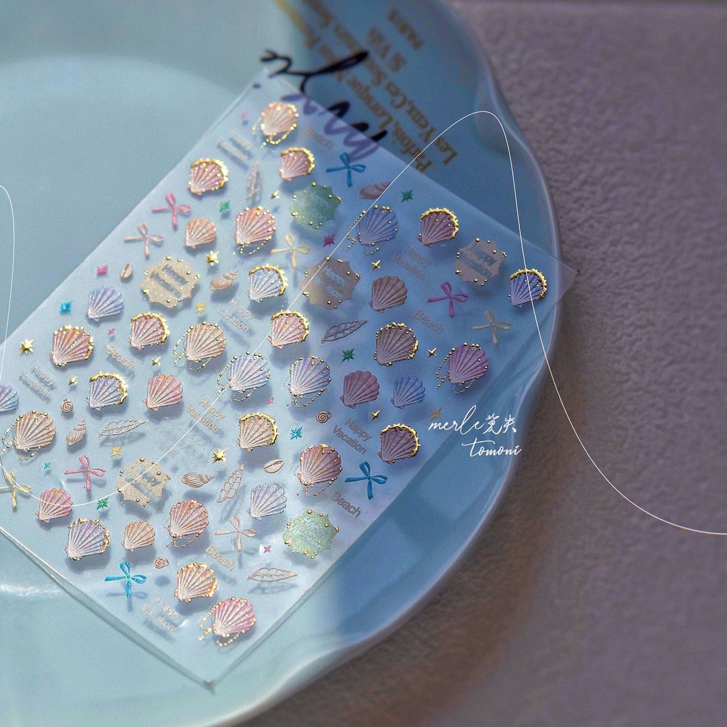 Hello Claws | Colourful Shell Nail Deco Sticker