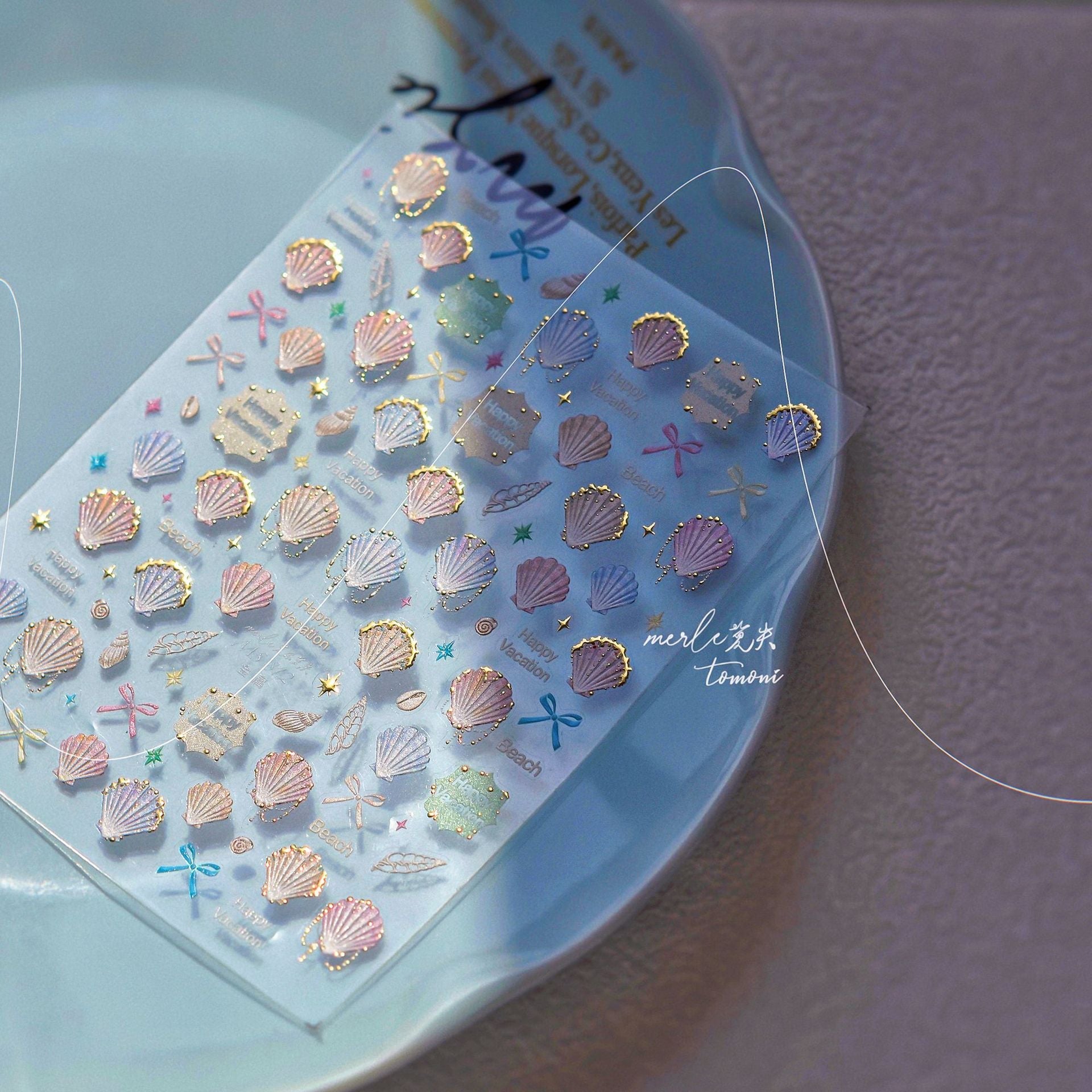 Hello Claws | Colourful Shell Nail Deco Sticker