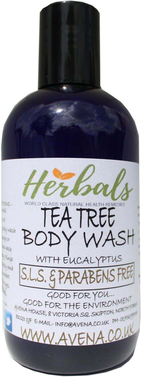 Shower Gel & Body Wash Tea Tree Oil & Eucalyptus 250 Ml For Skin Foot Wash Daily