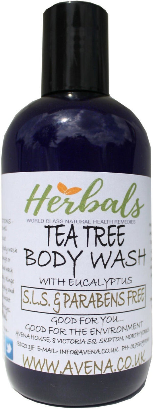 Shower Gel & Body Wash Tea Tree Oil & Eucalyptus 250 Ml For Skin Foot Wash Daily
