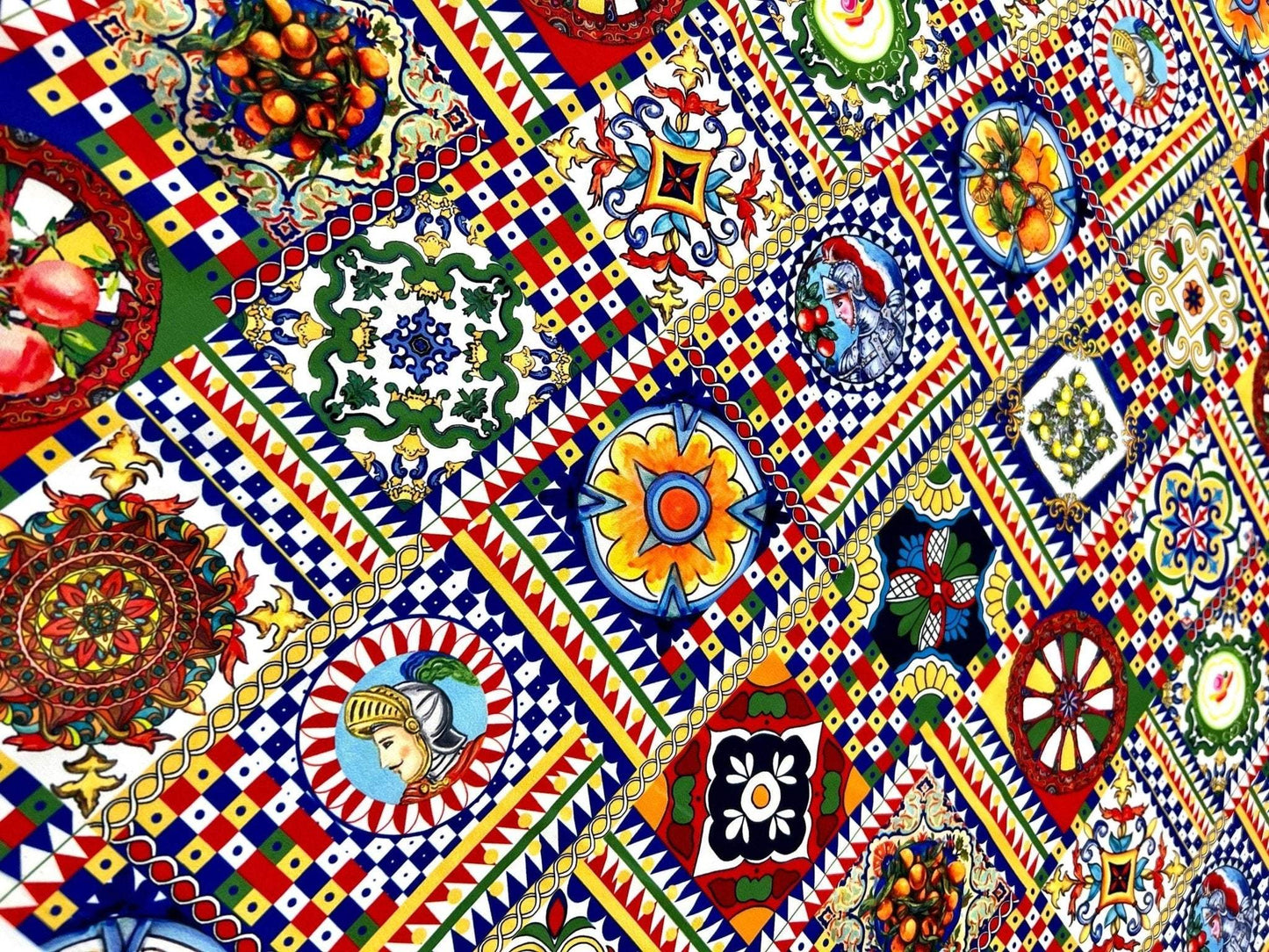 Sicilian Pattern Italian Fabric by Metre
