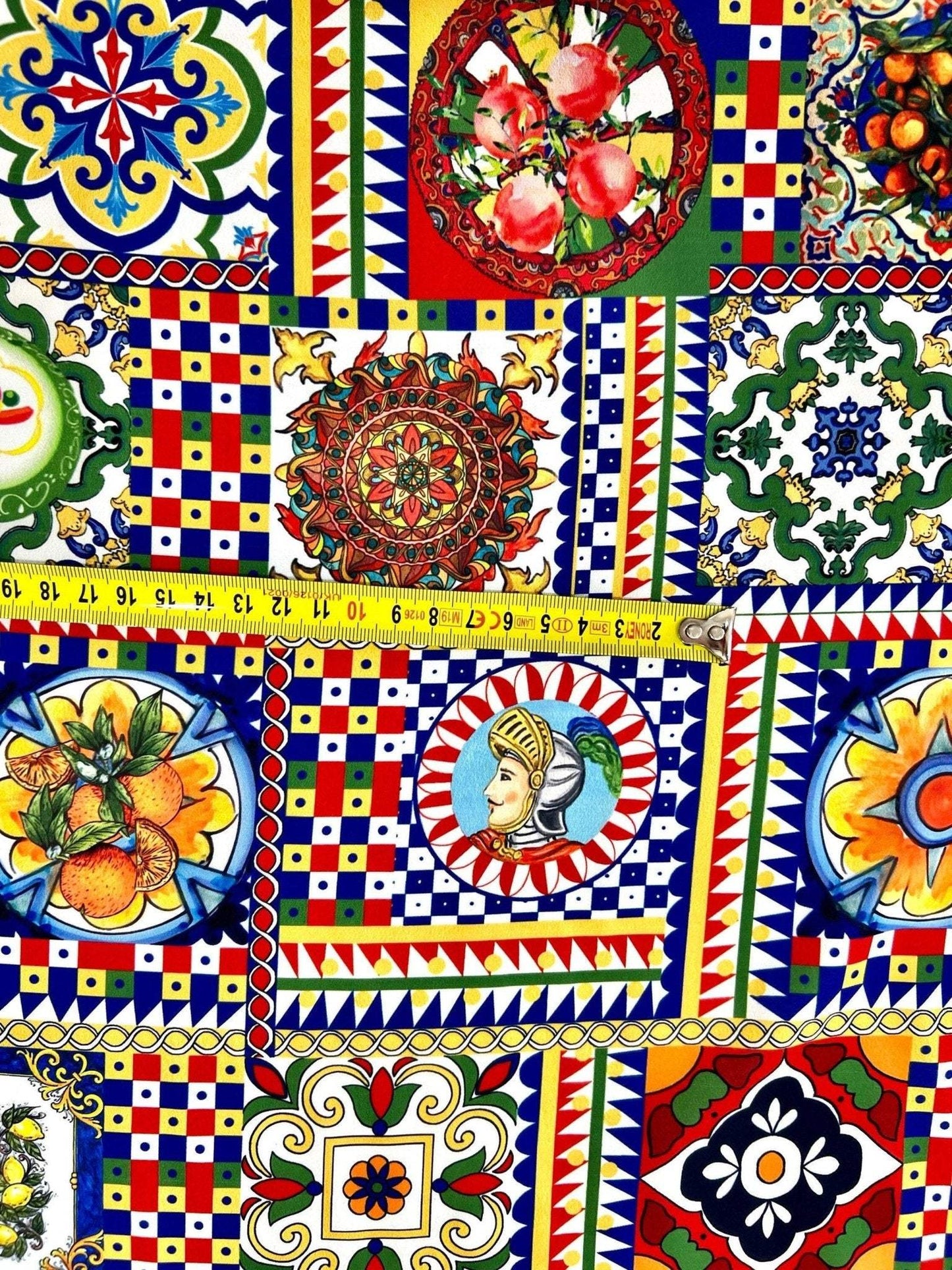 Sicilian Pattern Italian Fabric by Metre