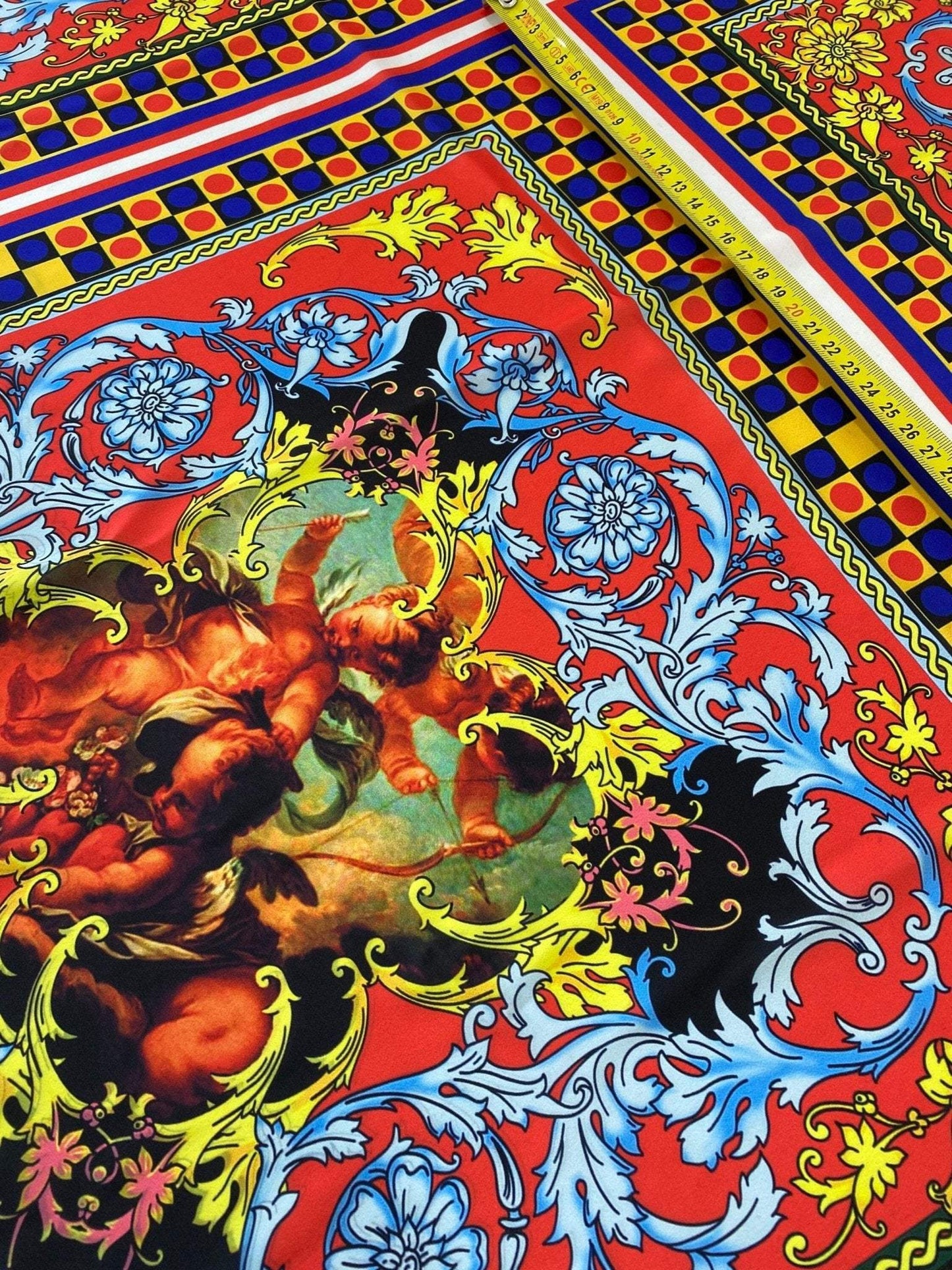 Sicilian Pattern Fabric by Metre
