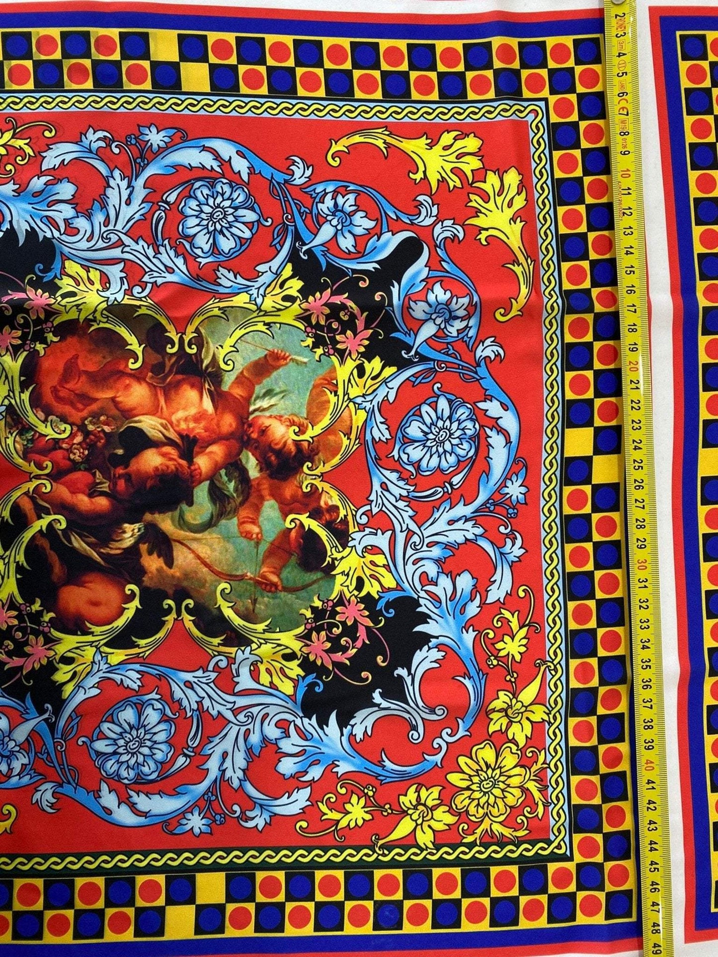 Sicilian Pattern Fabric by Metre