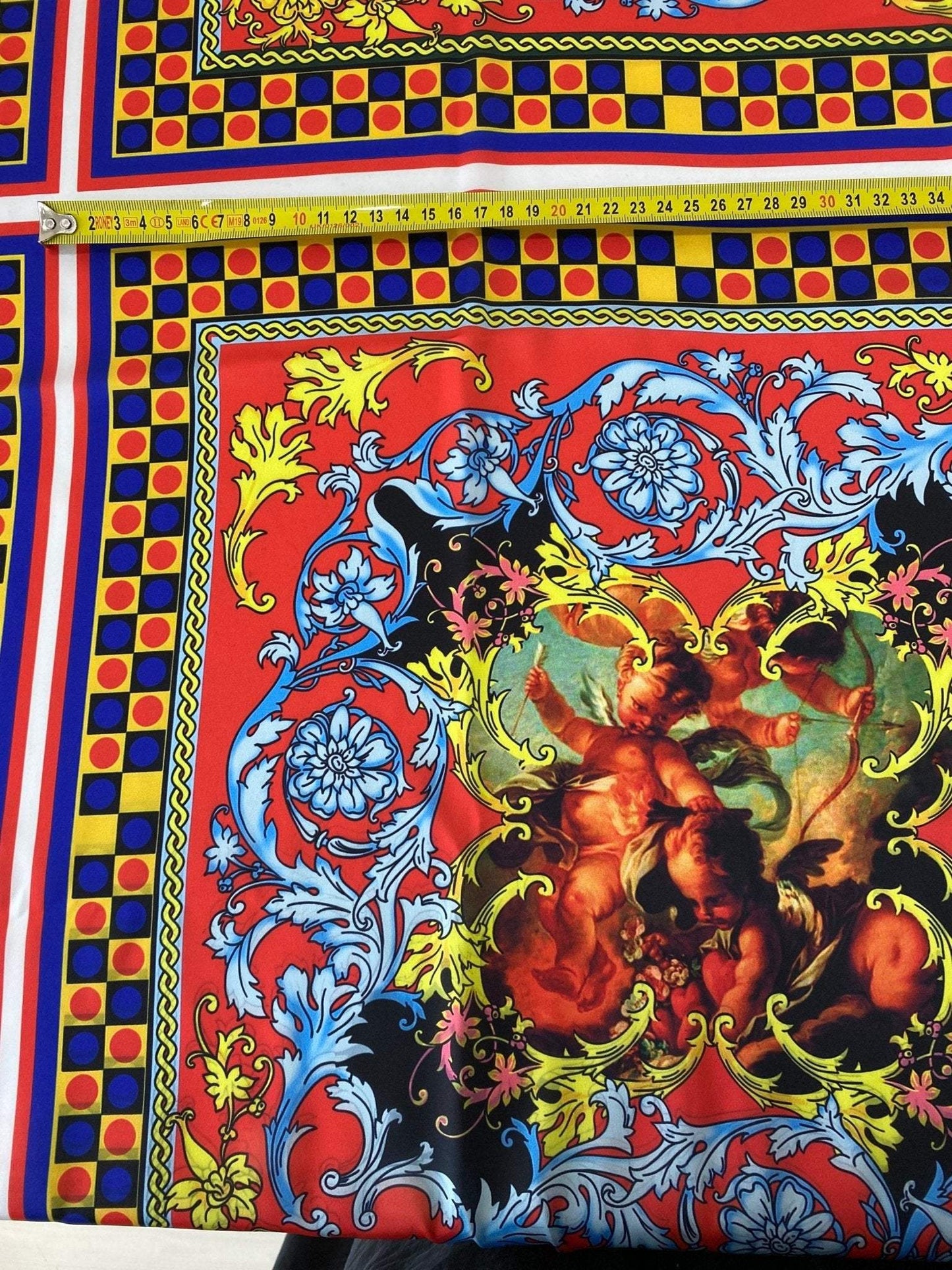 Sicilian Pattern Fabric by Metre