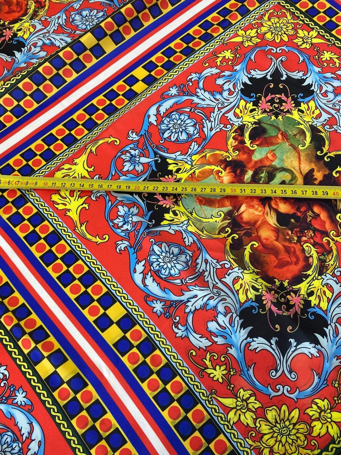 Sicilian Pattern Fabric by Metre