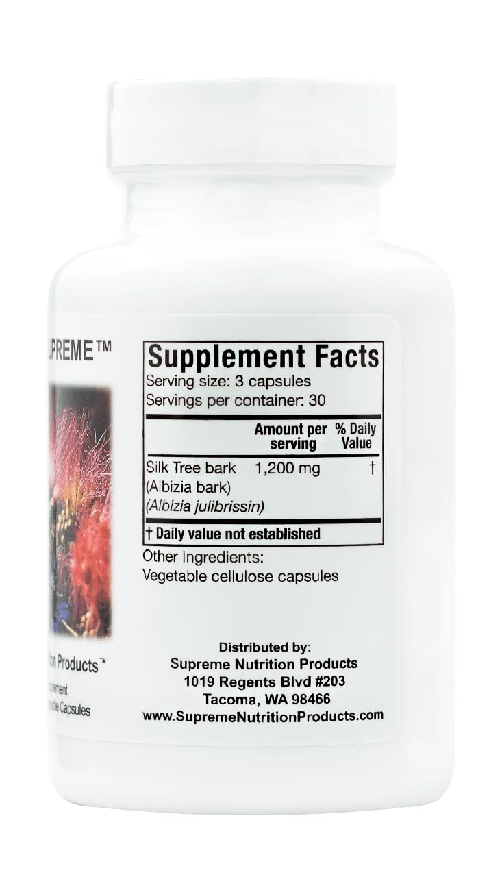 Supreme Nutrition Albizia Supreme – 2 x 90 Vegetarian Silk Tree Bark Capsules