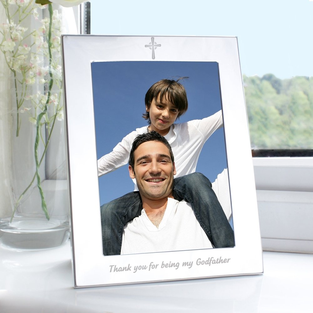 Silver 5x7 Inch Godfather Photo Frame