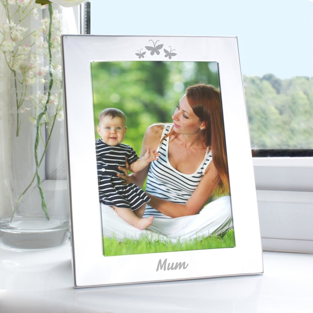 Silver 5x7 Inch Mum Photo Frame