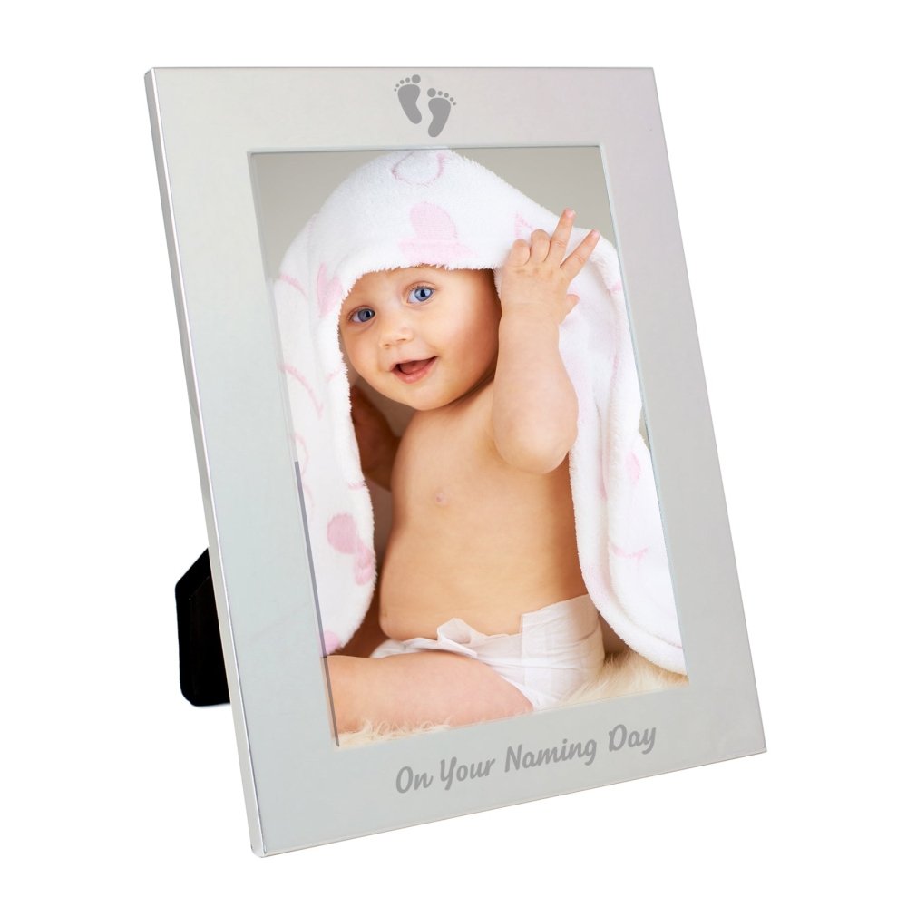 Silver 5x7 Inch Naming Day Photo Frame