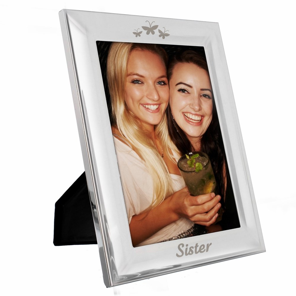 Silver 5x7 Inch Sister Photo Frame