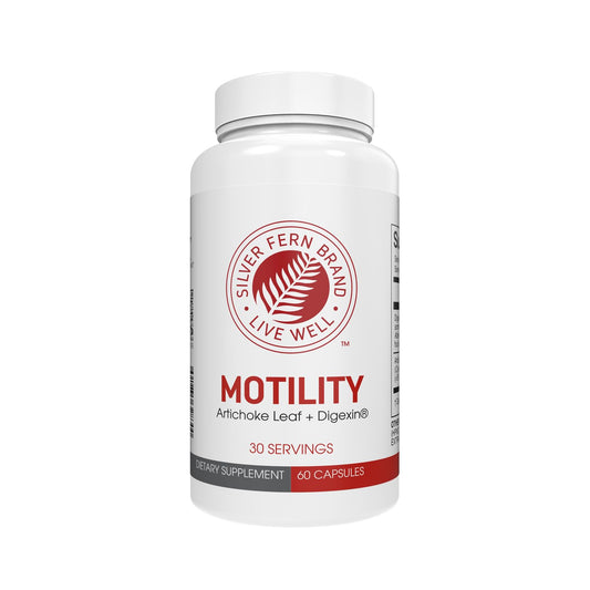 Silver Fern Motility - Non-Laxative Support for Slow Motility, 60 Capsules (30 Day Supply)