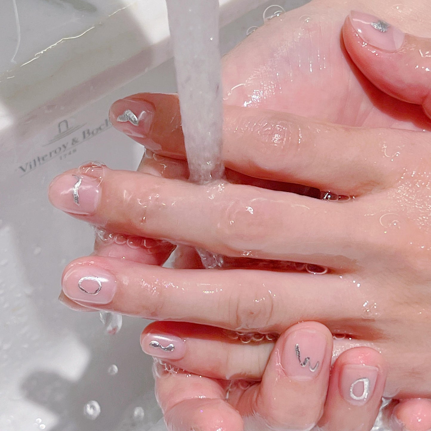 Now Now | Y2k Silver Nail Wraps