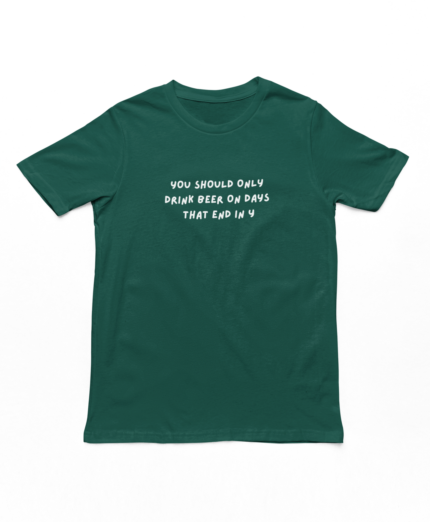 Drink Beer On Days That End In Y Adults T-Shirt