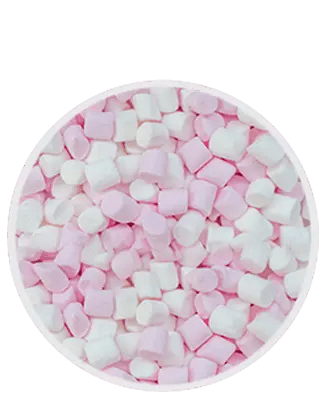 Simply Mini Pink and White Marshmallows 1kg