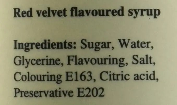 Simply Red Velvet Cake Syrup