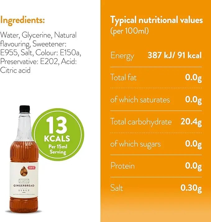 Simply Sugar Free Gingerbread Syrup