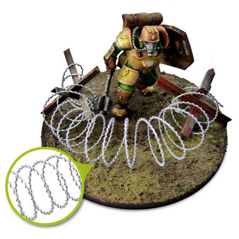 Scale Model Scenery - Simulated Barbed Wire - 1:32-1:35 (5m) | Green Stuff World