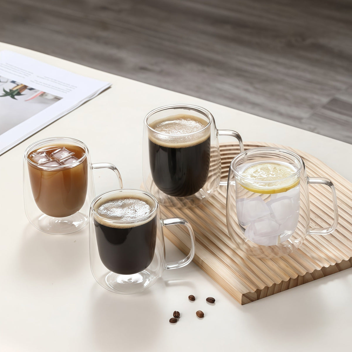 Double Glass Mug
