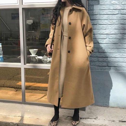 Mid-Length Tweed Coat