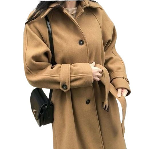 Mid-Length Tweed Coat