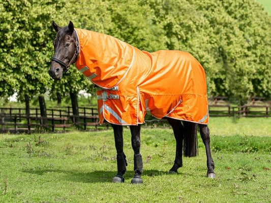 0g Detachable Neck Turnout Rug - Orange