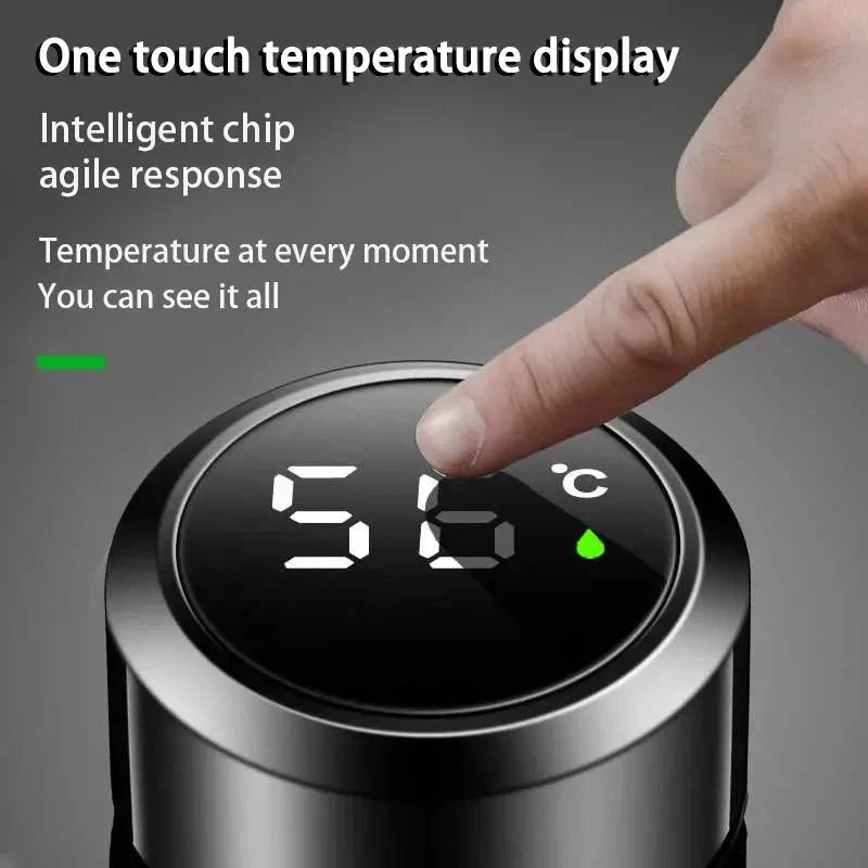 Smart Thermos Water Bottle with LED Temperature Display – Car Accessory for Dacia Duster, Logan, Spring, Sandero Stepway, Dokker, Lodgy