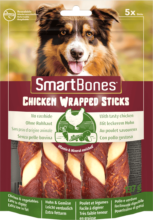SmartBones Chick Wrap Stick Med 5pc