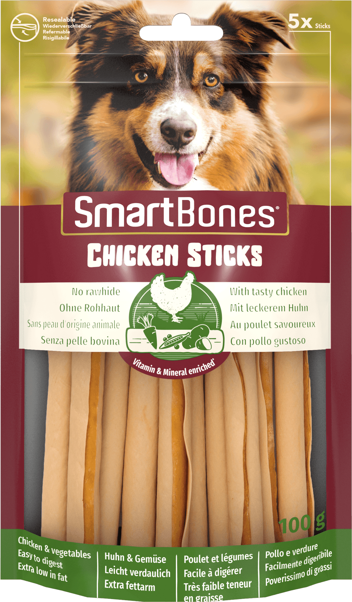 SmartBones Chicken 5 Pieces - Case of 16