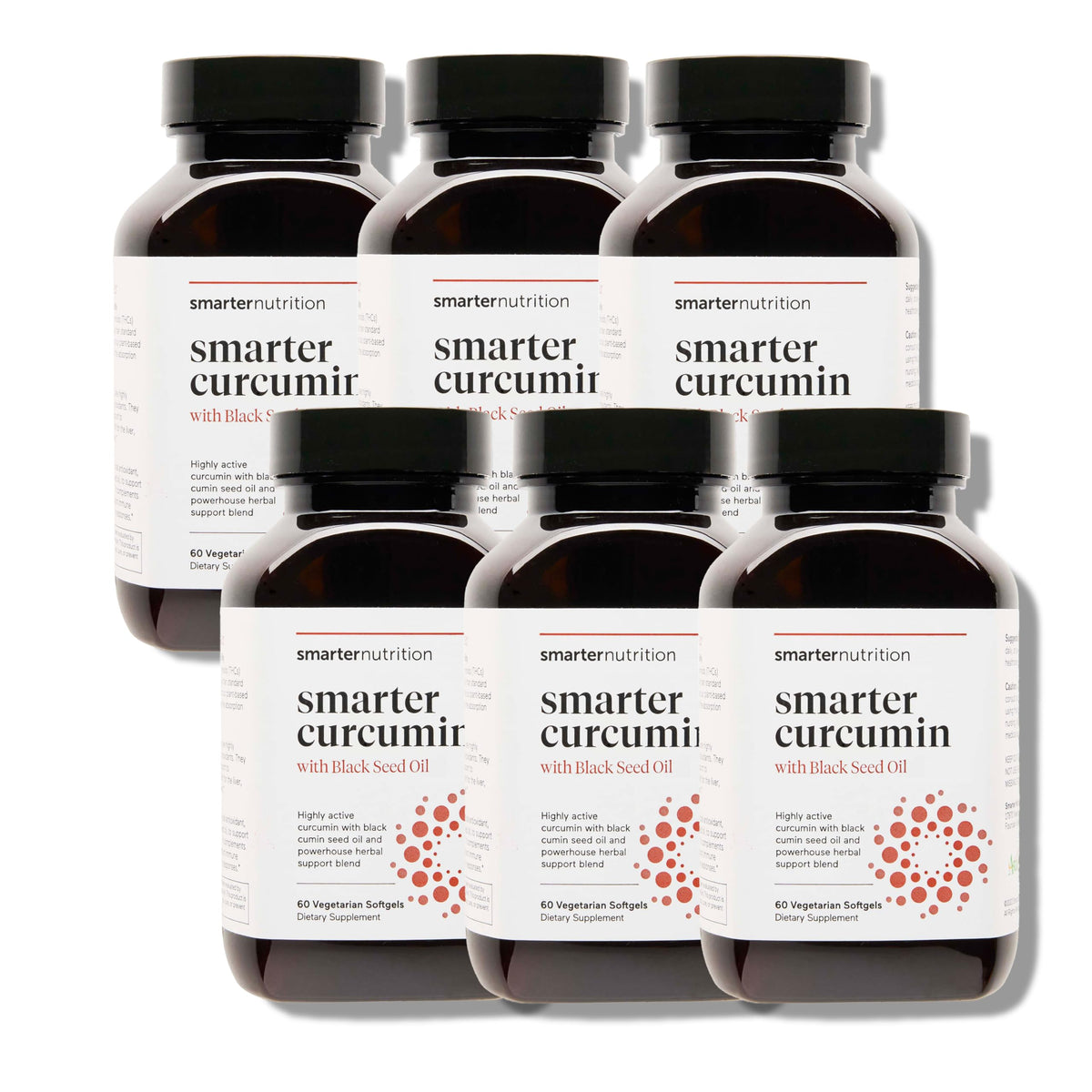 SMARTERNUTRITION Curcumin Softgels – Vegan 400 mg, High Absorption, Black Seed Oil & Ginger, 360 Ct