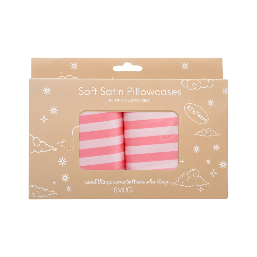 Soft Satin Pillowcase Set, Candy Shop