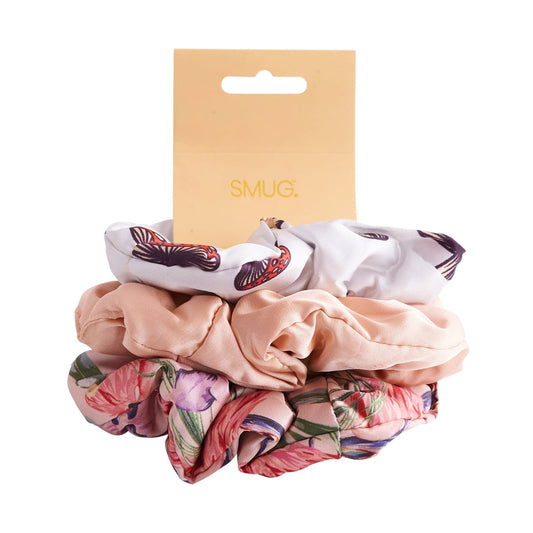 Cloud Satin Hair Scrunchie Set (set of 3) - Toadstool Paradise