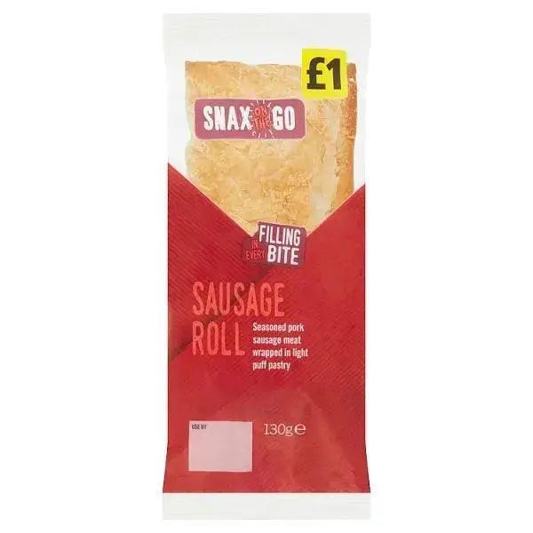Snax on the Go Sausage Roll 130g (Case of 6)