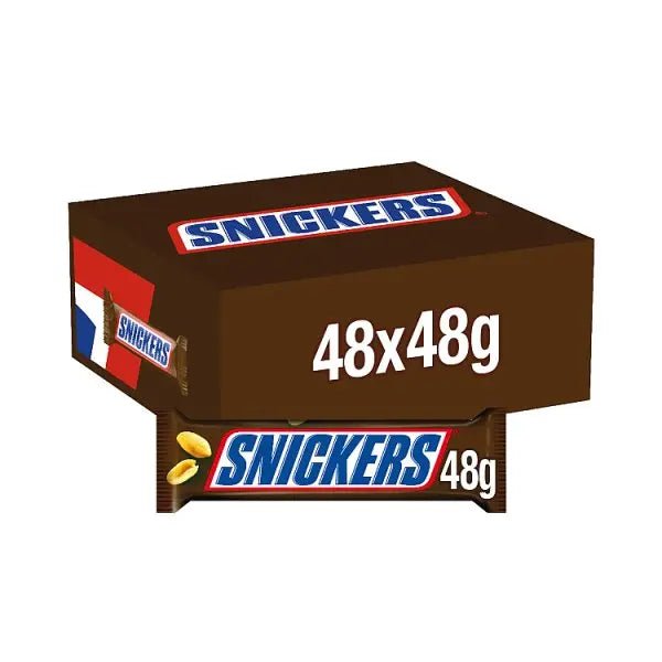 Snickers Caramel, Nougat, Peanuts & Milk Chocolate Snack Bar 48g (Case of 48)