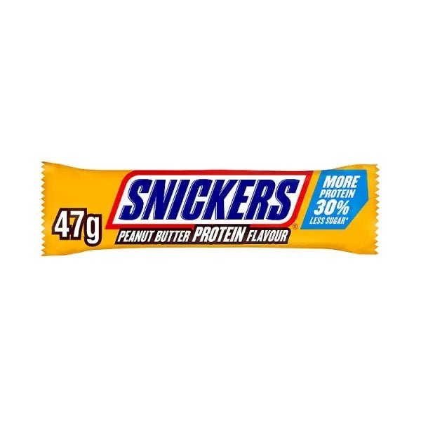 Snickers Protein Peanut Butter Chocolate Bar 47g (Case of 18)