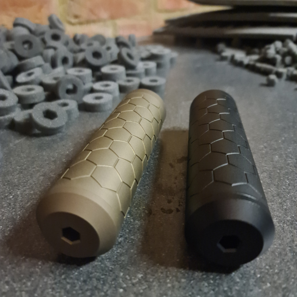 Sniper Mechanics HEXX suppressor XL (Black / FDE)