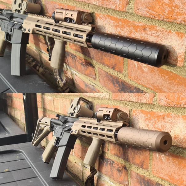 Sniper Mechanics HEXX suppressor XL (Black / FDE)
