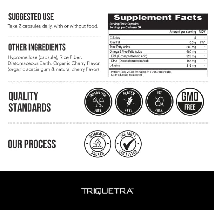 SoActive Omega 3 EPA & DHA - Free Fatty Acid, 95% Absorption (60 caps)