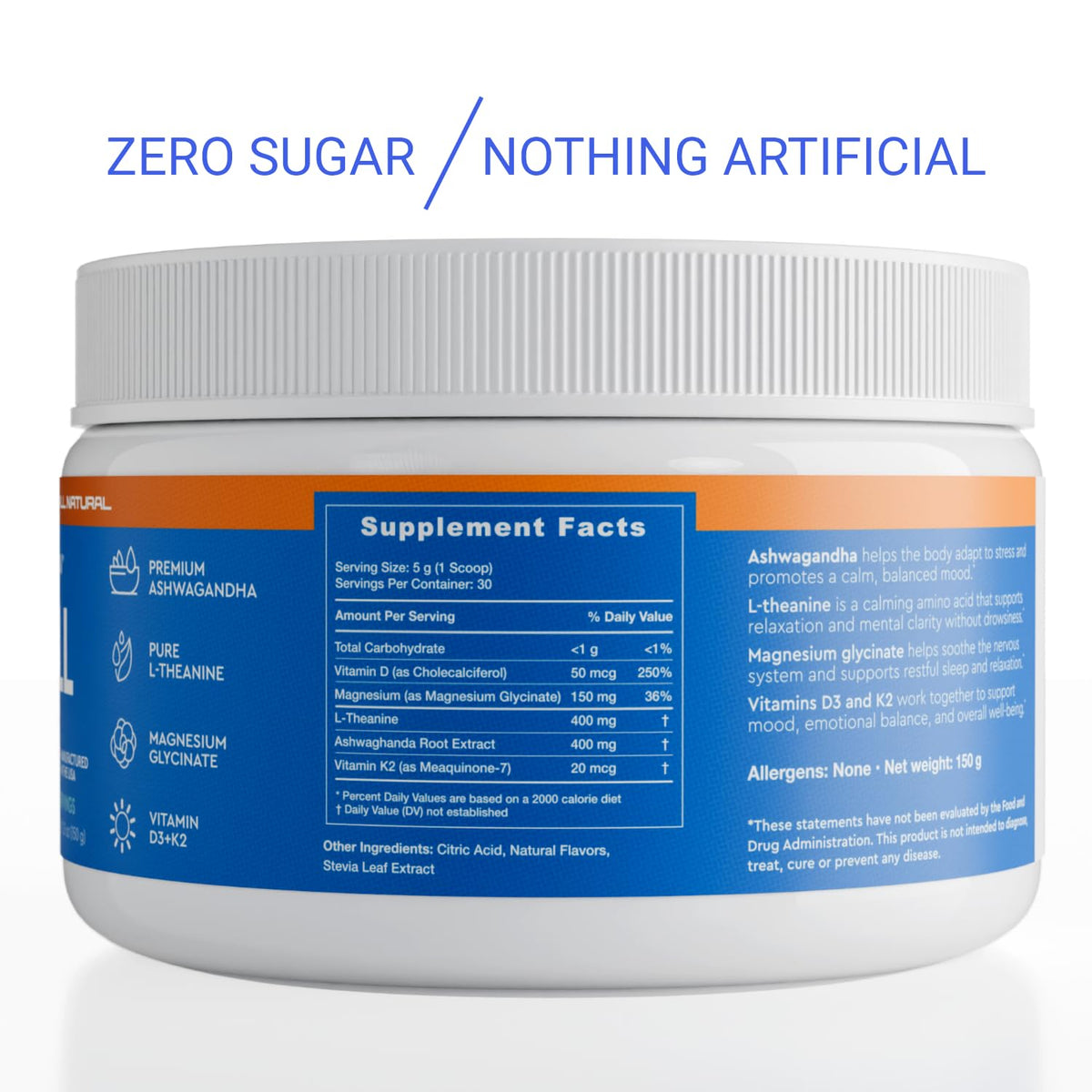 VERUS NUTRITION SoChill Powdered Drink Mix – Tropical Drift (Blackberry Peach) | No Sugar | Relaxation & Mood Support