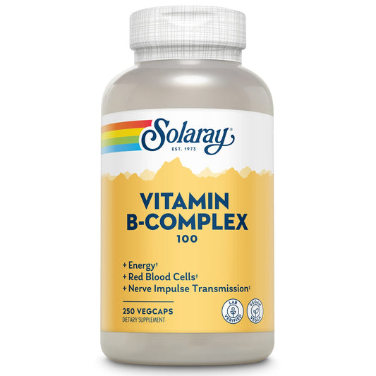 Solaray B-Complex 100-250 Capsule | Health & Beauty - Vegan & Lab Verified