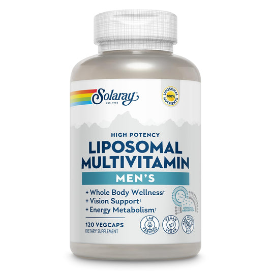 SOLARAY Liposomal Multivitamin for Men – Enhanced Absorption, Immune & Energy Support, Vegan & Soy Free, 60 Servings