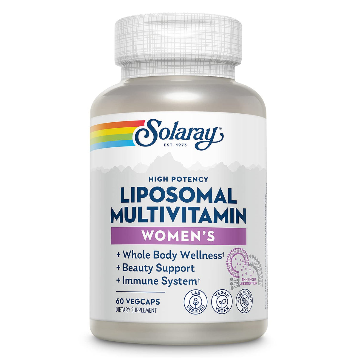 SOLARAY Liposomal Multivitamin for Women – Enhanced Absorption, High Potency, 30 Servings | Vegan