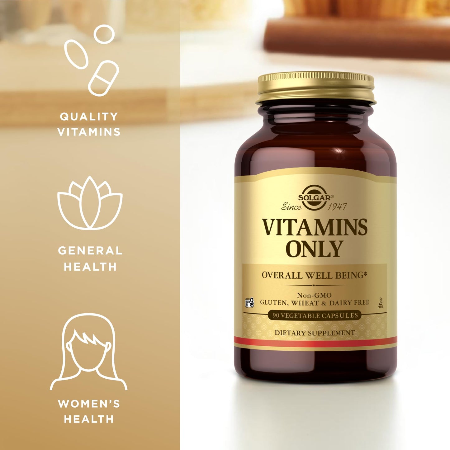 Solgar - Vitamins Only, 90 veggie caps