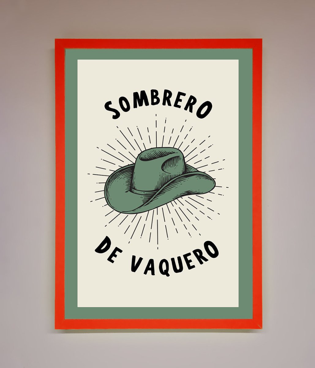 Sombrero De Vaquero Framed Wall Art
