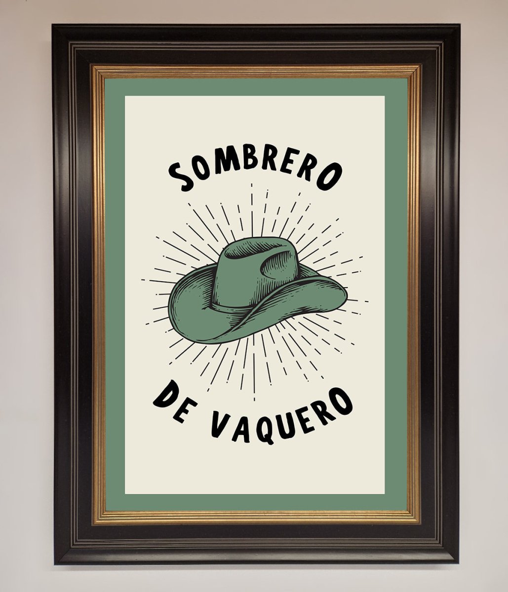 Sombrero De Vaquero Framed Wall Art