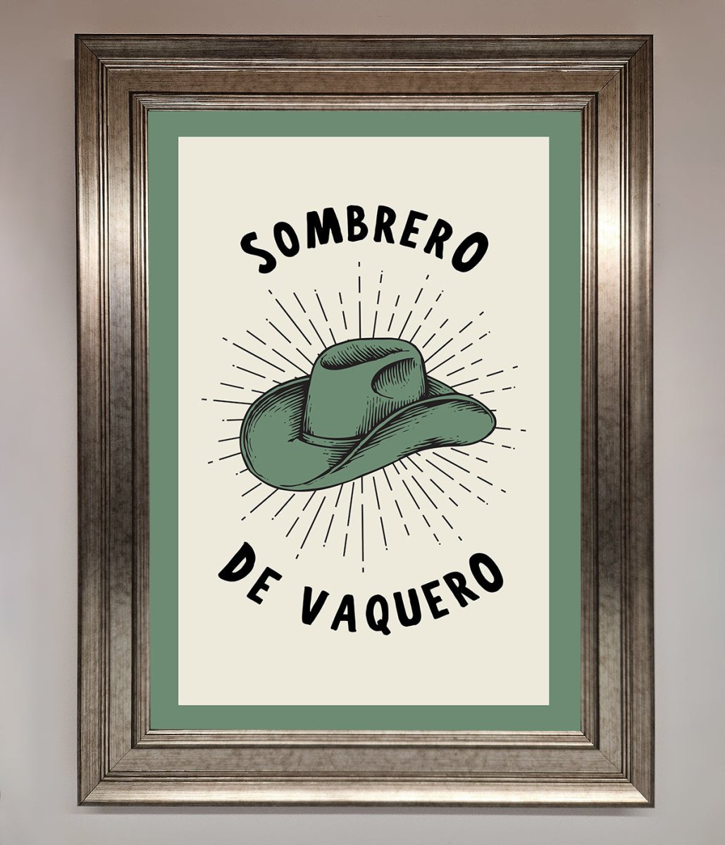 Sombrero De Vaquero Framed Wall Art