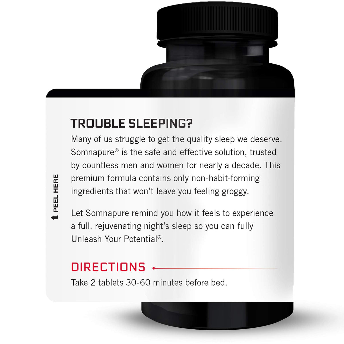 Somnapure 3-Pack: Drug-Free Sleep Aid with Melatonin & Valerian